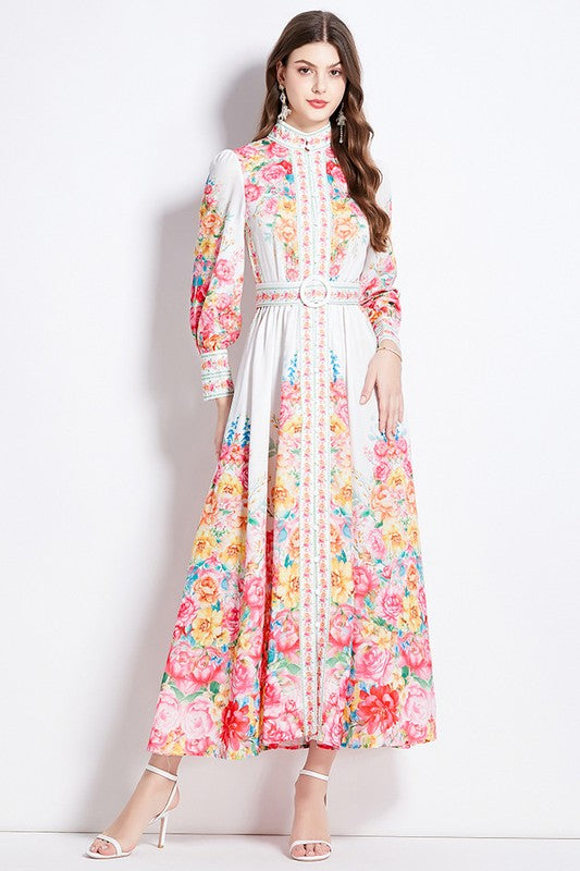 Graceful Bloom Maxi Dress